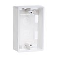 Quest Technology International Wall Plate Surface Mount Box, Single-Gang, White - 2" Deep NFP-3005